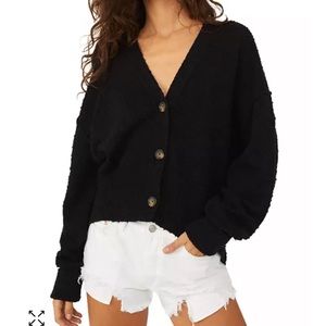 SOLD Free People Found My Friend Cardi in Black